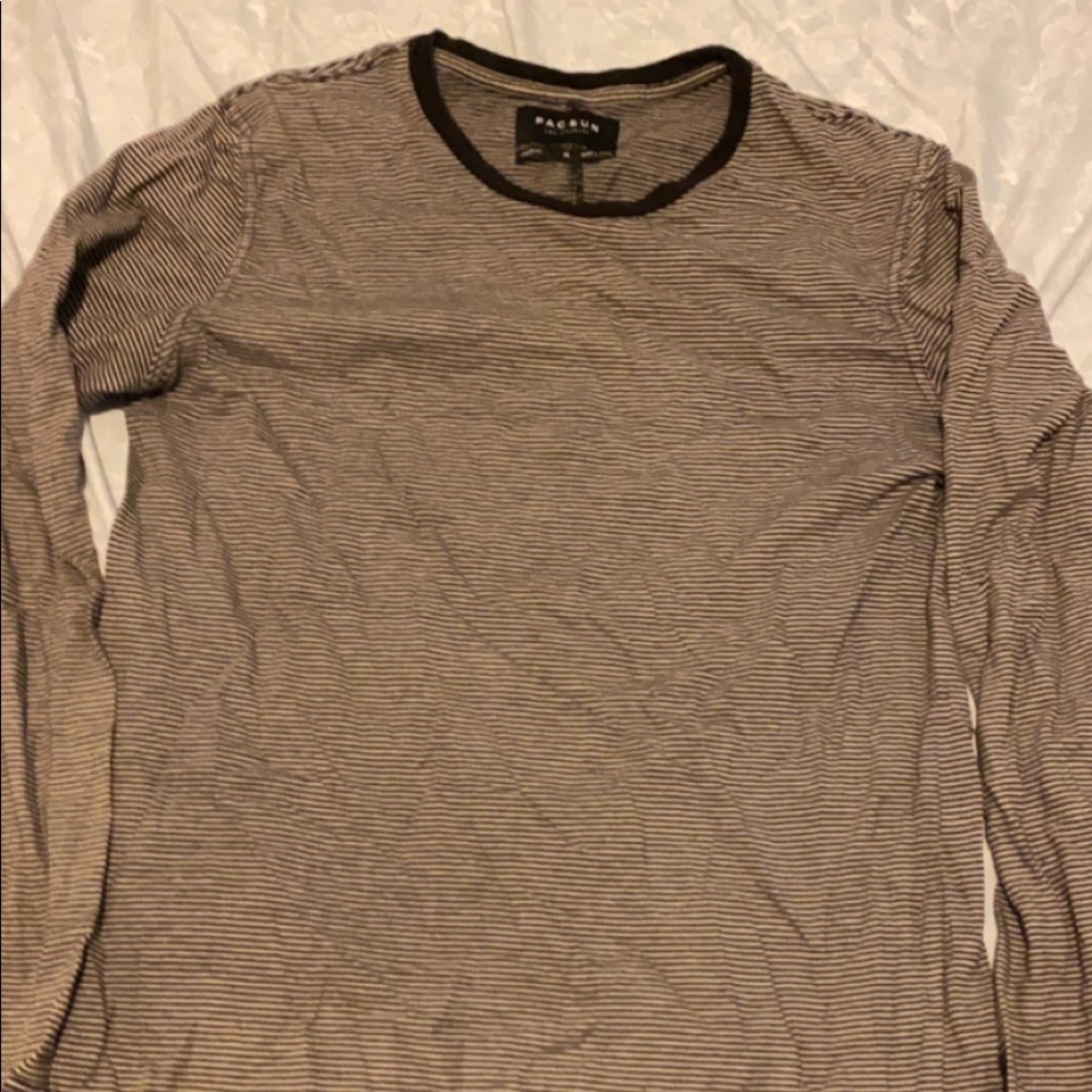 PacSun Longer fit Long sleeve striped tee